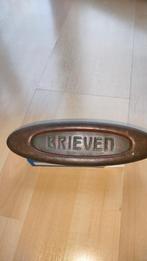 Brocante brievenbus klep uit huis van 1927, Tuin en Terras, Ophalen of Verzenden, Gebruikt, Overige materialen, Brievenbusklep