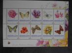 vel van 10 postzegels Janneke Brinkman bloemen vlinders, Postzegels en Munten, Postzegels | Nederland, Ophalen, Na 1940, Postfris