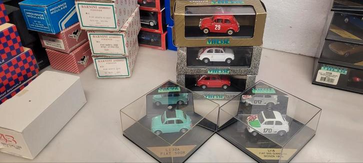 Vitesse Fiat 500_ Fiat Abarth 695 ss _Steyr puch 650T, Hobby en Vrije tijd, Modelauto's | 1:43, Zo goed als nieuw, Auto, Overige merken