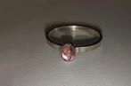 Zilveren ring met roze Toermalijn, Nieuw, Met edelsteen, 17 tot 18, Ophalen of Verzenden
