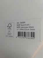 MDF board wit 3 mm, Doe-het-zelf en Verbouw, Platen en Panelen, Ophalen, Zo goed als nieuw, Overige materialen, Minder dan 20 mm