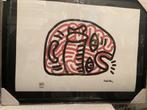 Keith Haring ingelijste zeefdruk, Antiek en Kunst, Ophalen of Verzenden