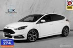 Ford Focus 2.0 EcoBoost ST-3|LEDER|CRUISE|STOEL&STUUR VERWAR, Auto's, Gebruikt, Zwart, 4 cilinders, Wit