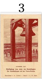 Bp03 devotie prentje gebed voor de vluchtelingen 1957, Ophalen of Verzenden, Zo goed als nieuw, Kaart of Prent