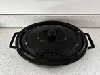 Zwarte Maxi Cocotte Braadpan - Nieuw, Ophalen of Verzenden, Zo goed als nieuw, Koekenpan of Braadpan, Gietijzer