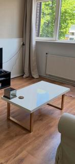 Salontafel wit met goud, Ophalen, Gebruikt, 50 tot 100 cm, Minder dan 50 cm