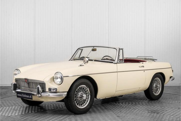 MG B 1.8 Roadster Lepeldeur (bj 1964), Auto's, MG, Bedrijf, Te koop, B, Lederen bekleding, Open dak, Benzine, Cabriolet, Handgeschakeld