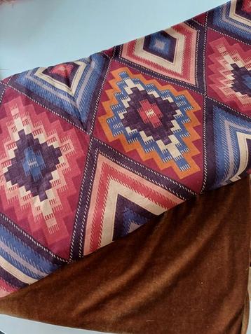 Lap stof boho ruit warme kleuren nieuw katoen beschikbaar voor biedingen