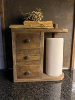 Keukenrolhouder met laatjes sober,landelijk,keuken, Ophalen of Verzenden, X, X, X