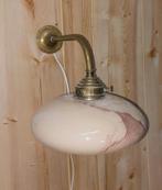 Ronde Art Deco wandlamp, Huis en Inrichting, Lampen | Wandlampen, Gebruikt, Ophalen