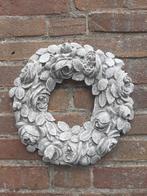Krans rozenkrans wanddecoratie betonnen beeld tuinbeeld, Ophalen of Verzenden, Nieuw