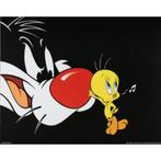 Looney Tunes poster bij Stichting Superwens!, Nieuw, Rechthoekig Liggend, Ophalen of Verzenden, A1 t/m A3