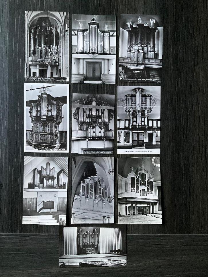 Kerkorgel Kaarten _ Foto's ... 007 ... 10 stuks, Verzamelen, Ansichtkaarten | Themakaarten, Ophalen