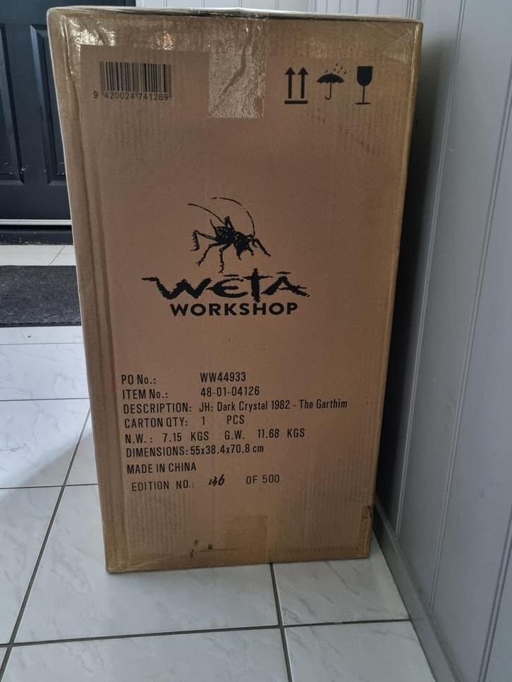 Weta Garthim statue the dark crystal, Verzamelen, Film en Tv, Nieuw, Beeldje, Replica of Model, Ophalen of Verzenden
