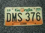 Kentekenplaat licenseplate Georgia 1996 USA, Verzenden, Gebruikt, Auto's