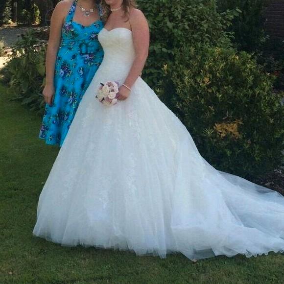 Super mooie trouwjurk, Kleding | Dames, Trouwkleding en Trouwaccessoires, Zo goed als nieuw, Trouwjurk, Wit, Ophalen