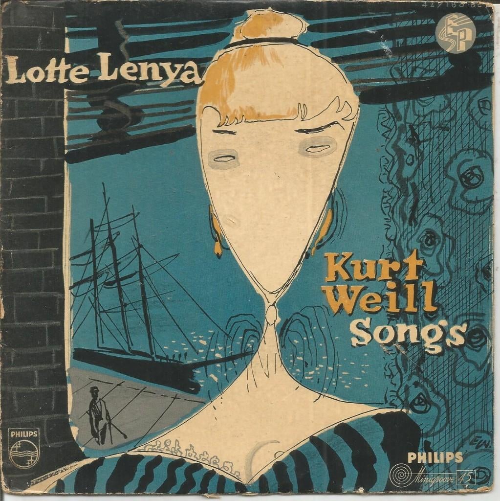 Lotte Lenya – Kurt Weill Songs (1958), Gebruikt, Filmmuziek en Soundtracks, 7 inch, Ophalen of Verzenden