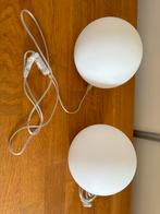 Reality Pingpong Tafellamp - Wit - E27, Ophalen of Verzenden, Zo goed als nieuw, Glas, Minder dan 50 cm