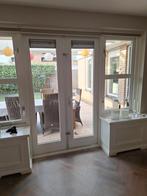 Dubbele tuindeuren, Gebruikt, Deurkozijn, Ophalen of Verzenden, 150 tot 225 cm