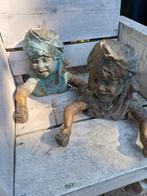 Bronzen / koperen beelden - set van 2, Antiek en Kunst, Ophalen