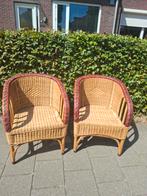 Prachtige rotan stoelen 2 stuks, Huis en Inrichting, Stoelen, Ophalen, Gebruikt, Bruin, Riet of Rotan