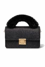 Partij tassen zwarte Mihella glitter crossbody tasjes, NHP International, Zwart, Ophalen of Verzenden, Schoudertasje