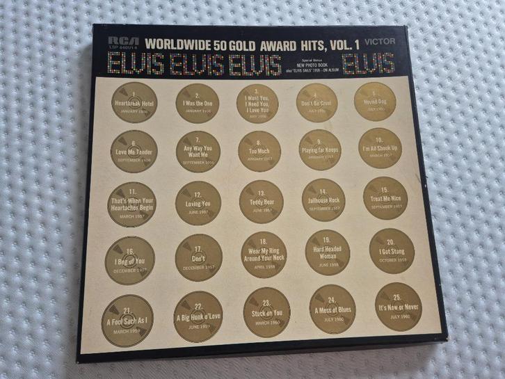 Elvis – worldwide 50 gold award hits, vol 1 (3 LP's), Cd's en Dvd's, Vinyl | Overige Vinyl, Gebruikt, 12 inch, Ophalen of Verzenden