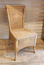 Rieten stoel, Huis en Inrichting, Stoelen, Ophalen, Gebruikt, Bruin, Eén