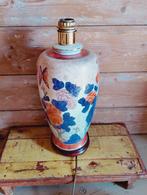 Chinese keramiek vaas lamp op houten voet, Ophalen of Verzenden