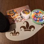 schmink buttons schminksjablonen nieuw heel het jaar door, Ophalen of Verzenden, Nieuw, Feestartikel, Overige