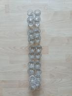 Mooie Borrelglazen, 20 stuks dikwandig glas, Ophalen, Zo goed als nieuw, Borrel- of Shotglas
