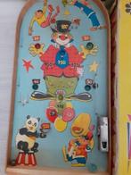 Vintage tafel knikkerspel clown pandabeer in originele doos, Antiek en Kunst, Ophalen of Verzenden
