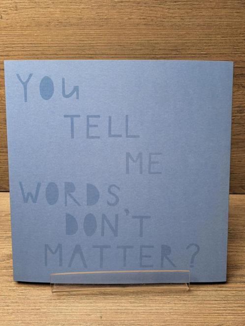 Kim van Norren - You tell me words don't matter? (NL/Eng), Boeken, Kunst en Cultuur | Beeldend, Zo goed als nieuw, Schilder- en Tekenkunst