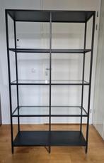 Ikea Vittsjo zwarte glazen vitrine kast, Ophalen, Gebruikt