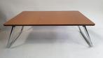 Vintage jaren 50 retro inklaptafel, bruin en chroom. S41, Tweedehands verkoop, Tweedehands verkoop, Gebruikt, Ophalen of Verzenden