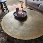 StarFurn Salontafel Darwin Goud Ø90cm, Huis en Inrichting, Tafels | Salontafels, Ophalen, 50 tot 100 cm, Rond, Zo goed als nieuw