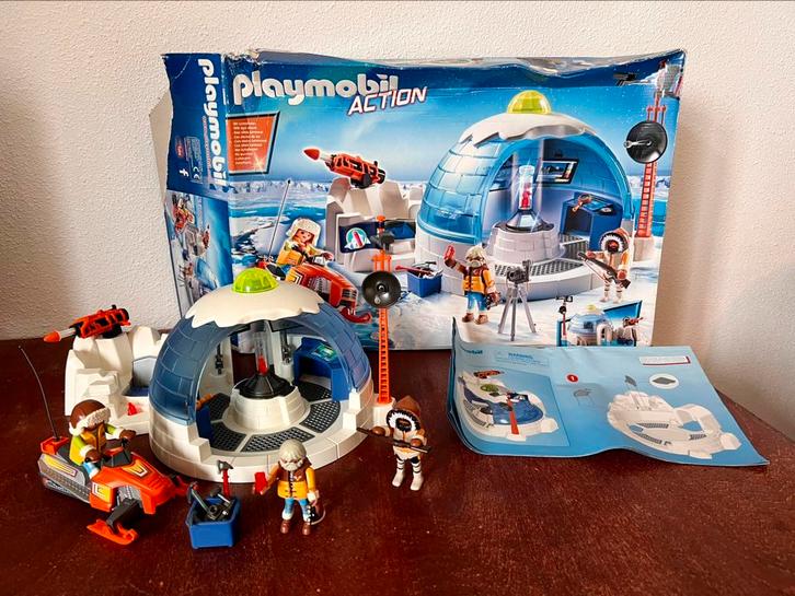 Playmobil Action Hoofdkwartier Poolexpeditie - 9055 en 9059, Kinderen en Baby's, Speelgoed | Playmobil, Gebruikt, Complete set