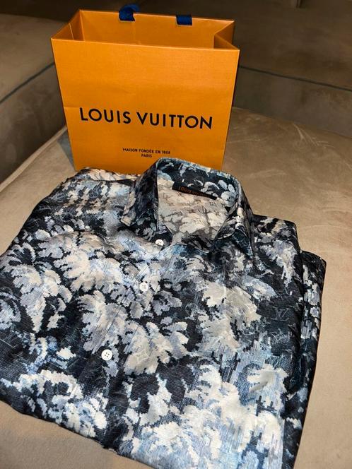 Louis Vuitton Chemise overhemd – 100% Zijde, Nieuw met Bon!, Kleding | Heren, Overhemden, Nieuw, Overige halswijdtes, Blauw, Ophalen of Verzenden