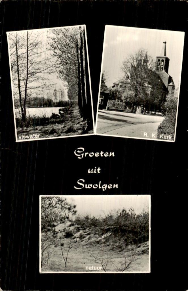 Groeten uit Swolgen, Verzamelen, Ansichtkaarten | Nederland, Gelopen, Limburg, Voor 1920, Ophalen of Verzenden