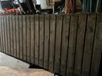 3 x Houten vlonder legborden pallet stelling 350 x 107 cm, Ophalen, Gebruikt