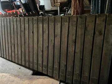 3 x Houten vlonder legborden pallet stelling 350 x 107 cm  beschikbaar voor biedingen