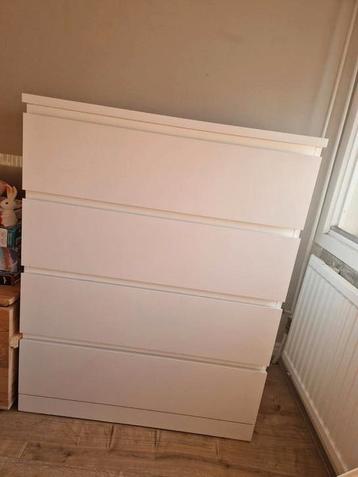 Ikea Malm ladenkast 4 laden,  als nieuw! beschikbaar voor biedingen