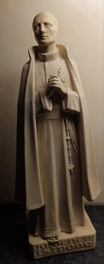 Antiek Gips Heilige Broeder Isidoor Beeld, Antiek en Kunst, Antiek | Religie, Ophalen of Verzenden