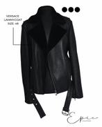 Versace Lammy Coat | Maat 48 | Zwart | New, Kleding | Heren, Ophalen of Verzenden, Zo goed als nieuw, Maat 48/50 (M), Zwart
