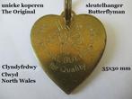originele koperen sleutelhanger, the original bytterflyman, Ophalen of Verzenden, Zo goed als nieuw