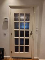 Houten binnendeur met glas (vanaf medio maart), Ophalen, Gebruikt, 80 tot 100 cm, Binnendeur