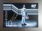 Gesigneerde kaart door Pierre gasly, Verzamelen, Automerken, Motoren en Formule 1, Verzenden, Nieuw, Formule 1