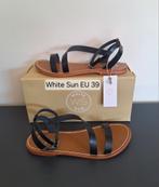 White Sun sandalen – EU 39 – Leer - nieuw in de doos, Zwart, Nieuw, White Sun, Sandalen of Muiltjes
