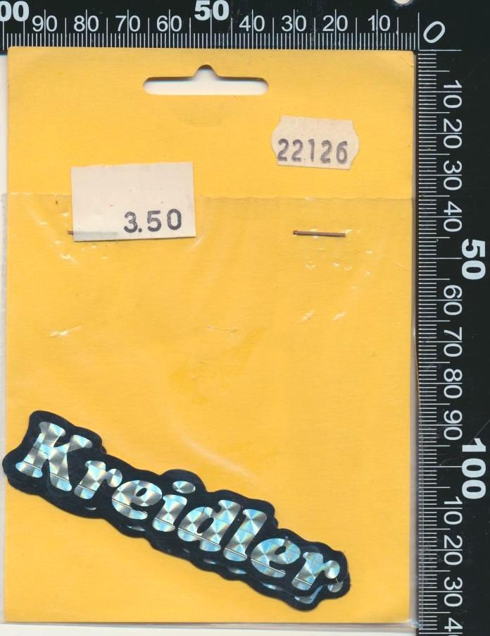 Sticker: Kreidler (Glittersticker 5), Verzamelen, Stickers, Zo goed als nieuw, Auto of Motor, Ophalen of Verzenden