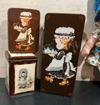 Vintage 3 Holly Hobie Blikken Trommeltjes., Verzenden, Gebruikt, Overige